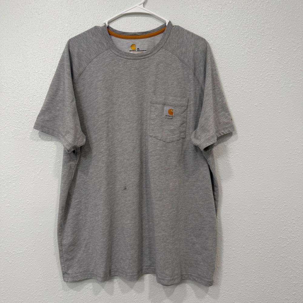 Carhartt Force Relaxed Fit Pocket T-Shirt Mens XL Gray Short Sleeve 100410 034